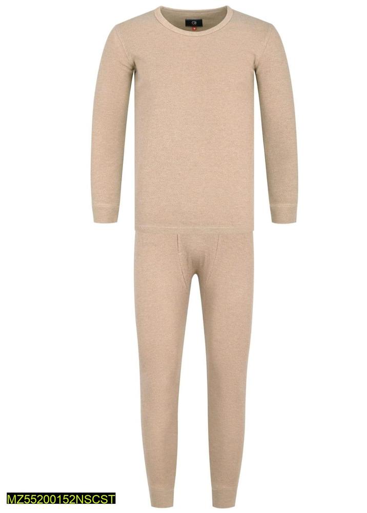 2 Pcs Men's Fleece Thermal Suit