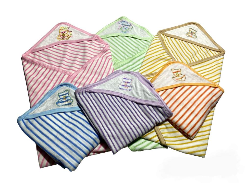 1 Pc Baby Printed Terry Wrapping Towel