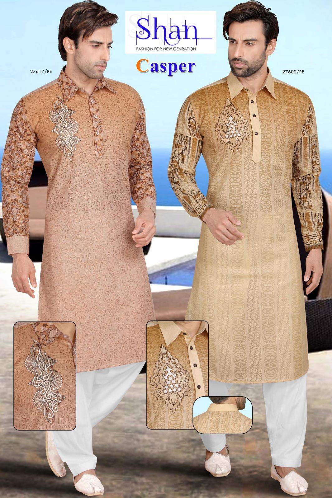 Men’s Unstitched Cotton Self Print Suit