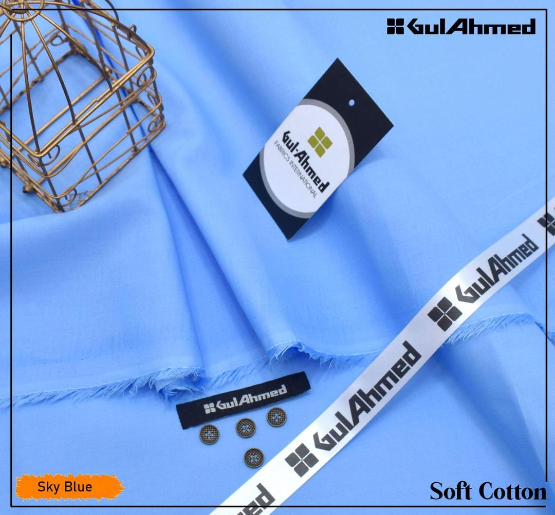 Men’s Unstitched Soft Cotton Plain Suit