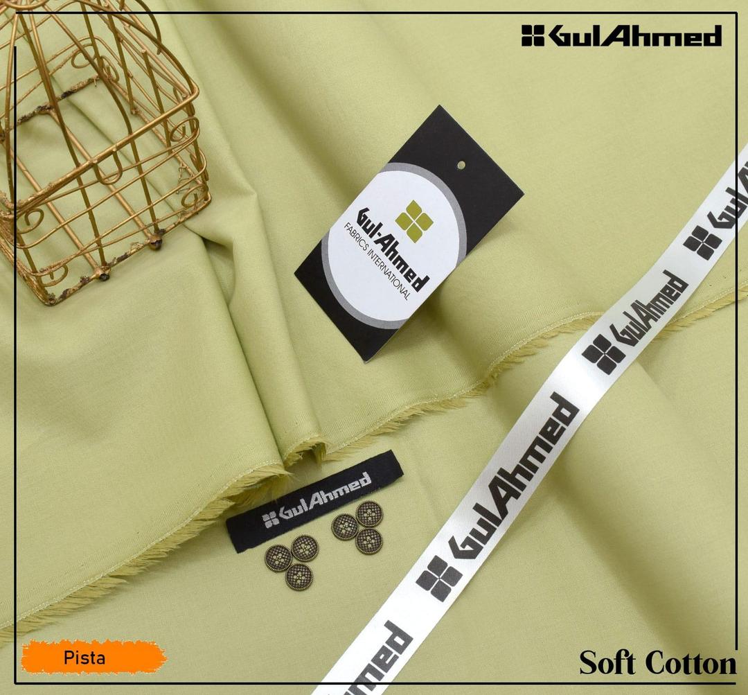 Men’s Unstitched Soft Cotton Plain Suit