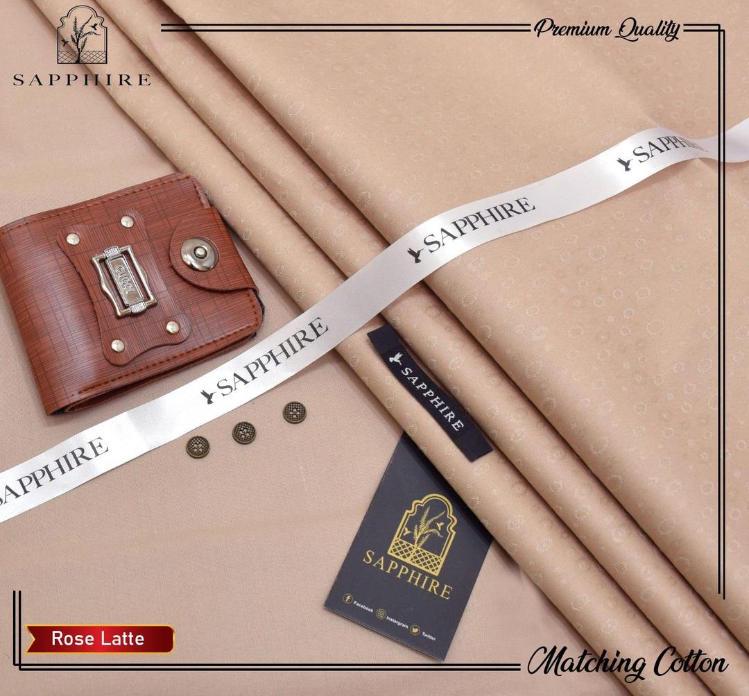 Men’s Unstitched Cotton Textured Suit