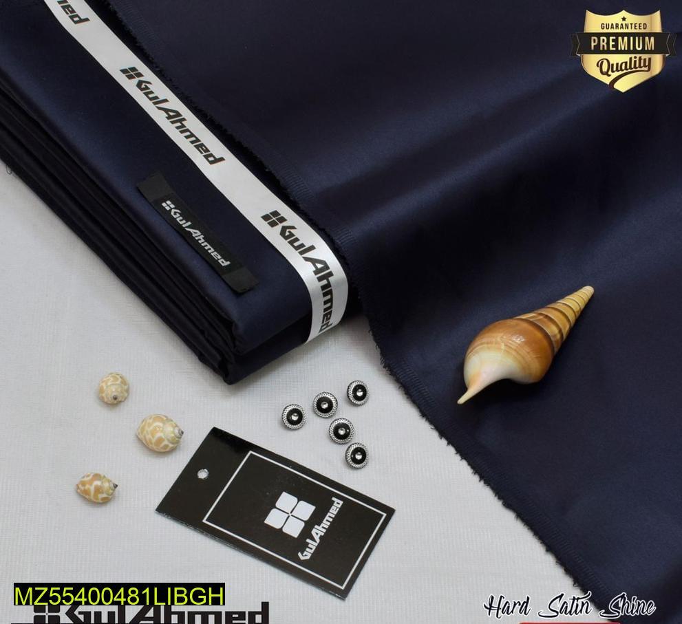 Men's Unstitched Silk Plain Suit