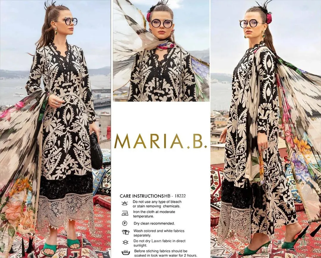 3 Pcs Women's Unstitched Digital Print Suit