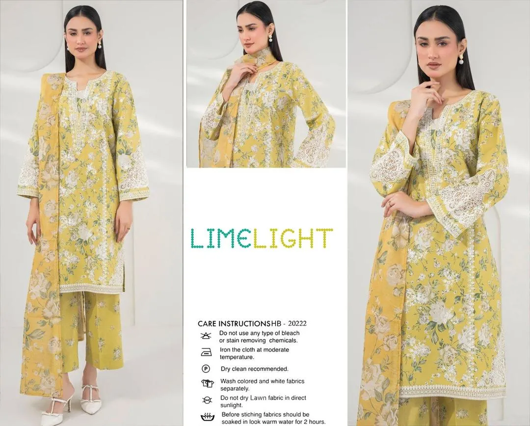 3 Pcs Women's Unstitched Digital Print Suit