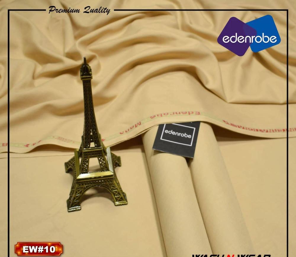 Men's Unstitched Wash And Wear Plain Suit