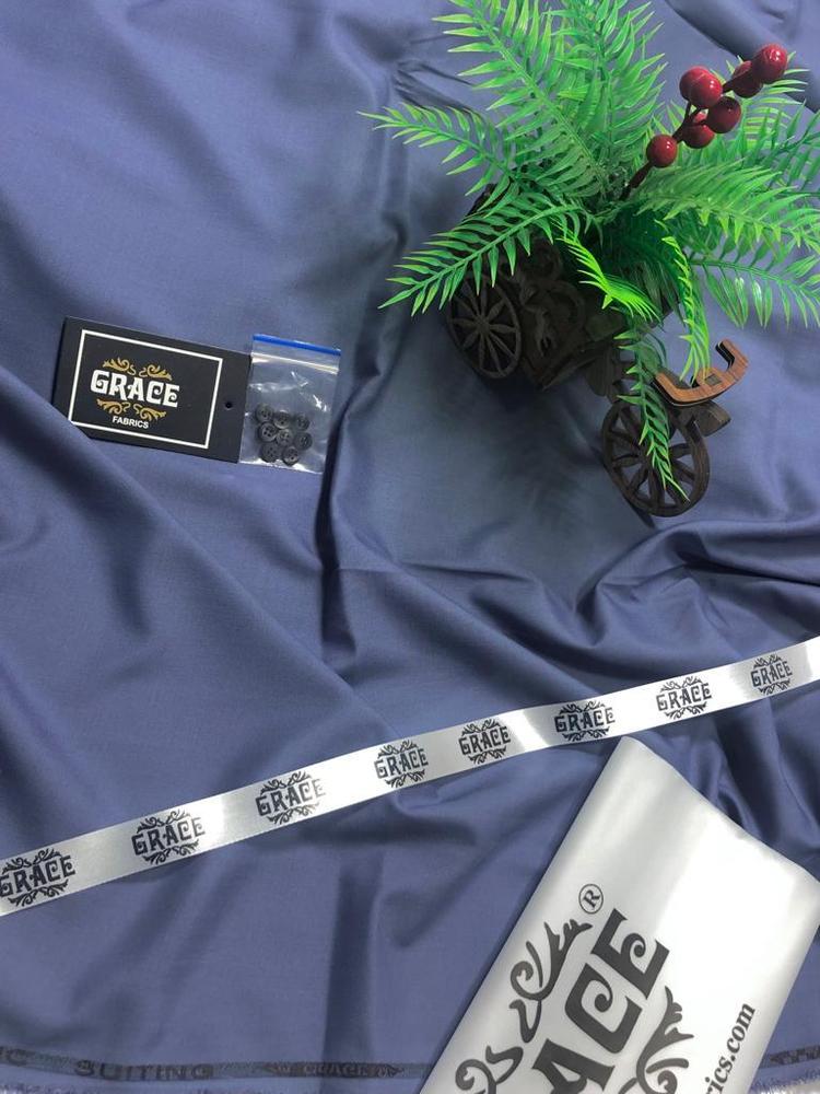 Men's Unstitched Wash And Wear Plain Suit