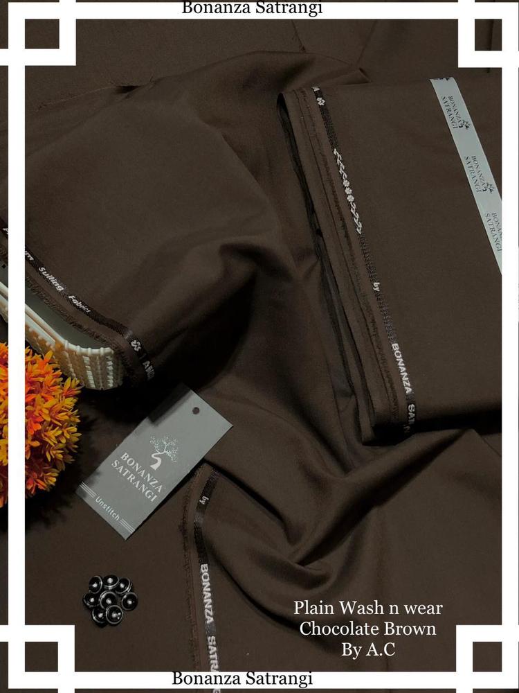 Men’s Unstitched Wash And Wear Plain Suit