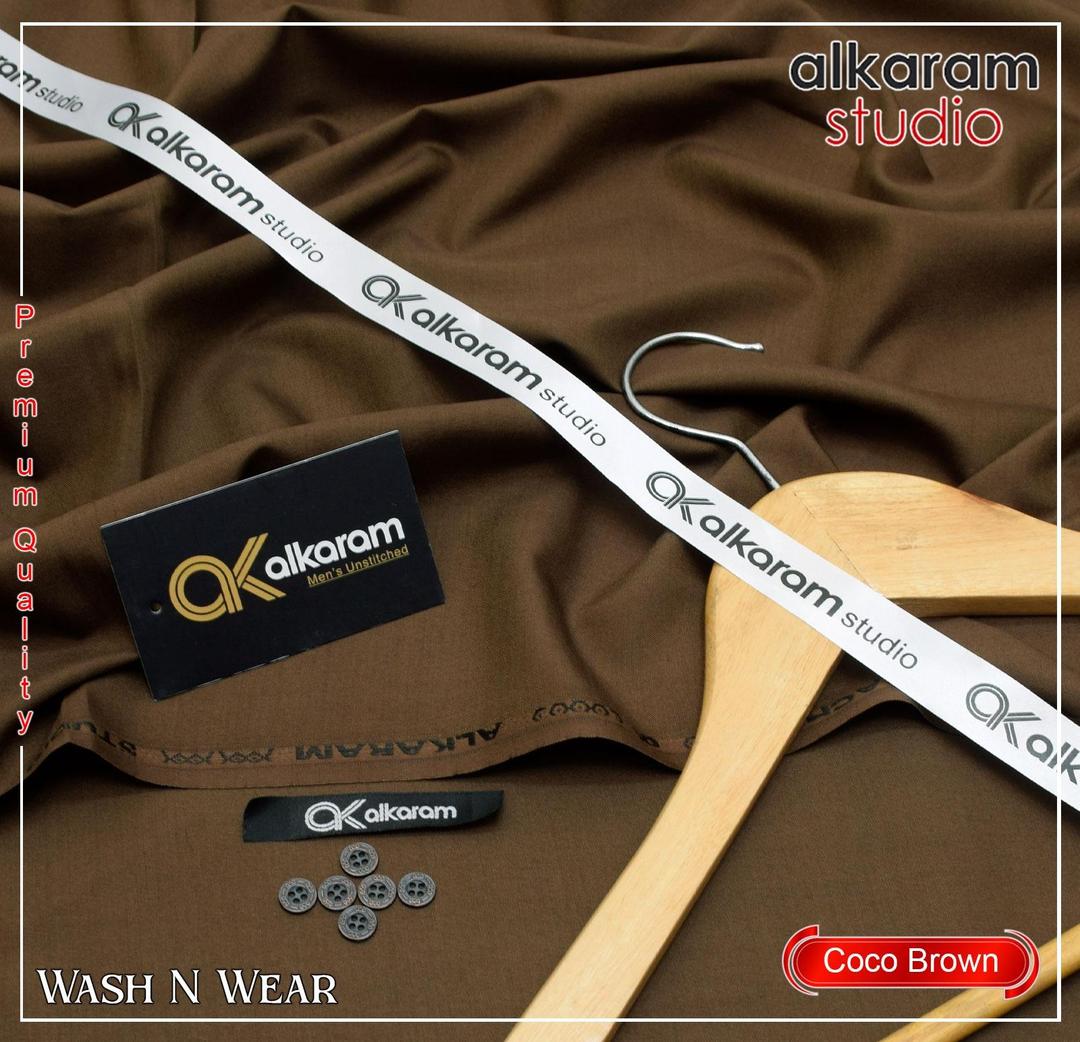 Men’s Unstitched Wash And Wear Plain Suit