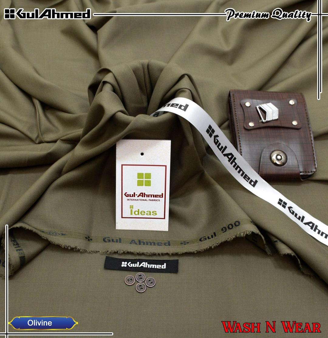 Men’s Unstitched Wash And Wear Plain Suit