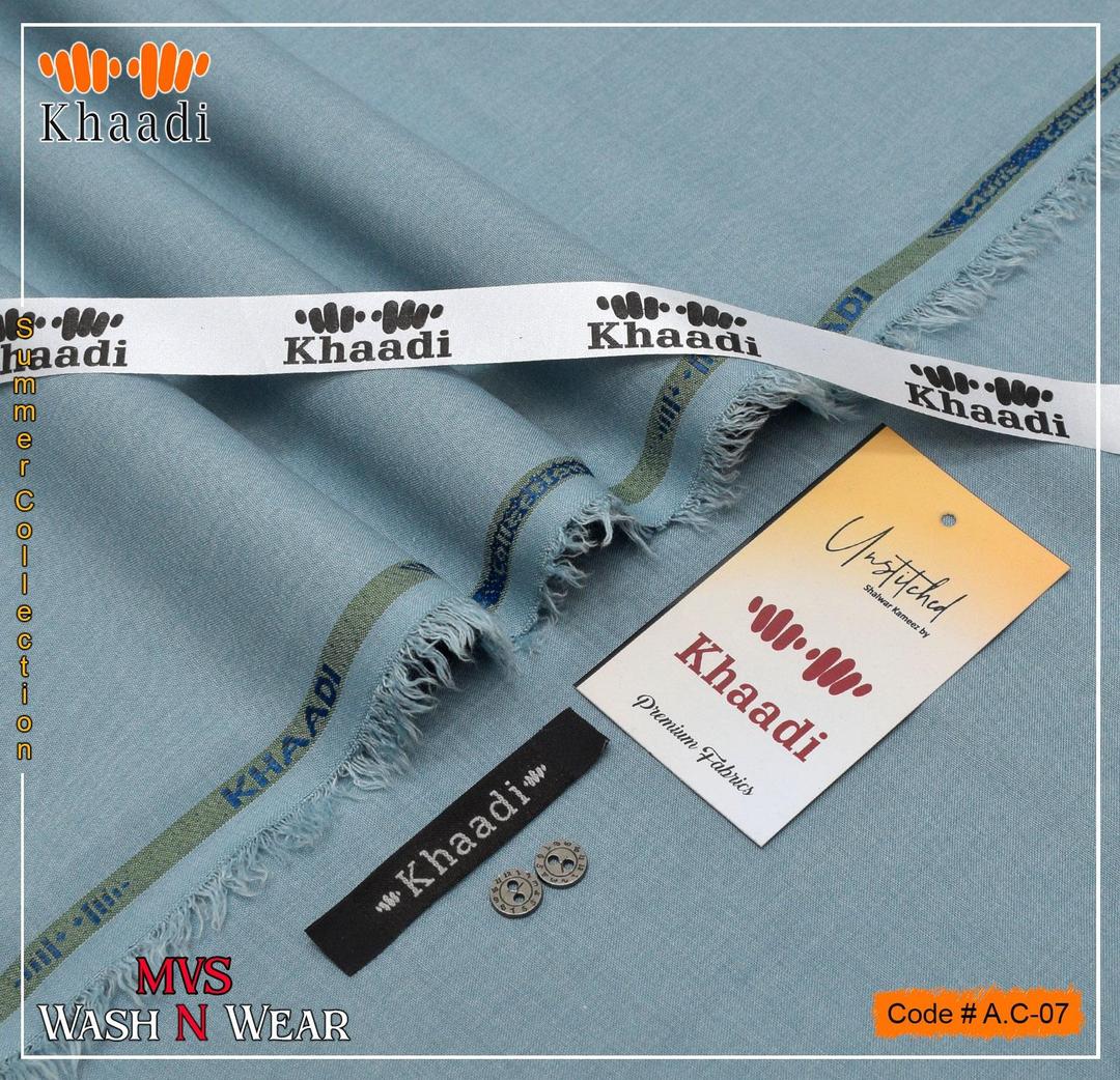 Men’s Unstitched Wash And Wear Plain Suit