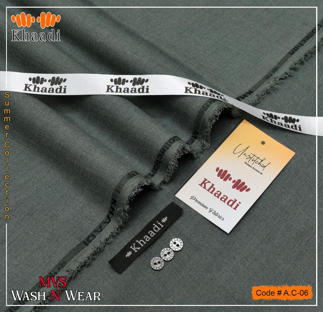 Men’s Unstitched Wash And Wear Plain Suit