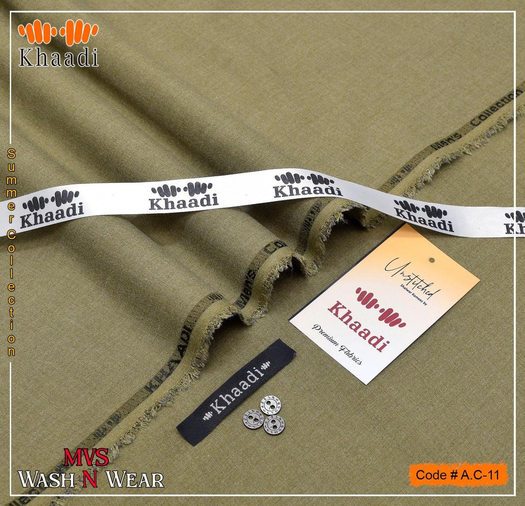 Men’s Unstitched Wash And Wear Plain Suit