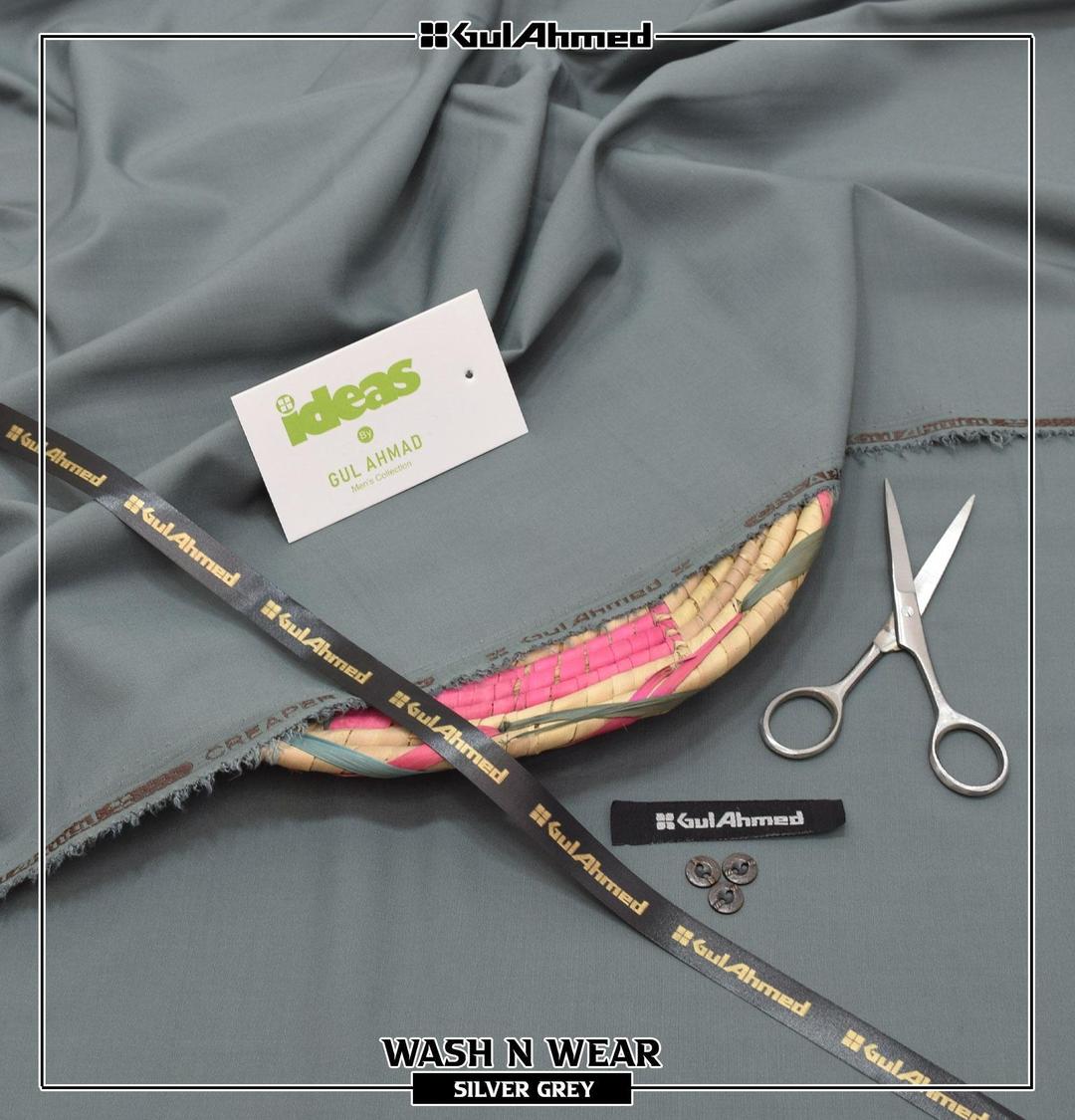 Men’s Unstitched Wash And Wear Plain Suit