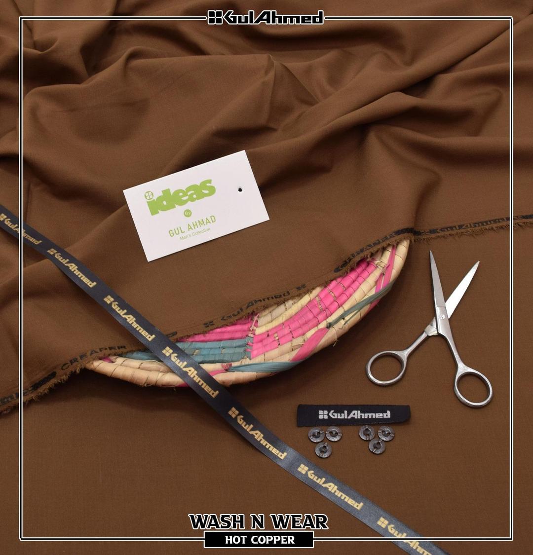 Men’s Unstitched Wash And Wear Plain Suit