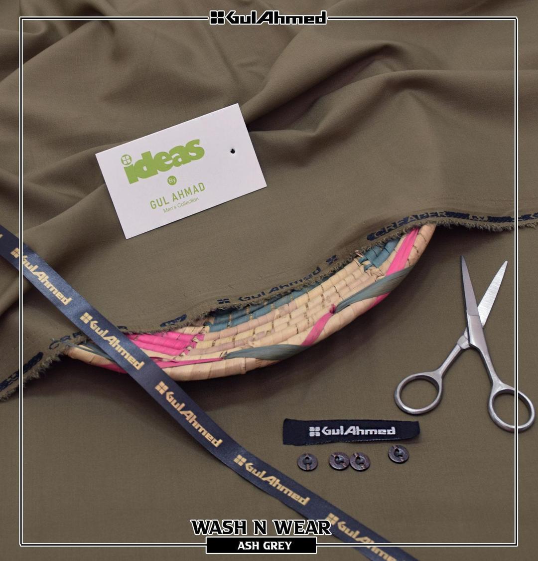 Men’s Unstitched Wash And Wear Plain Suit