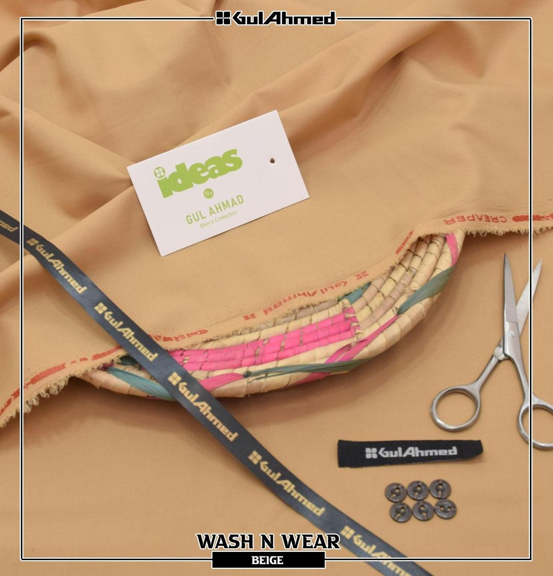 Men’s Unstitched Wash And Wear Plain Suit