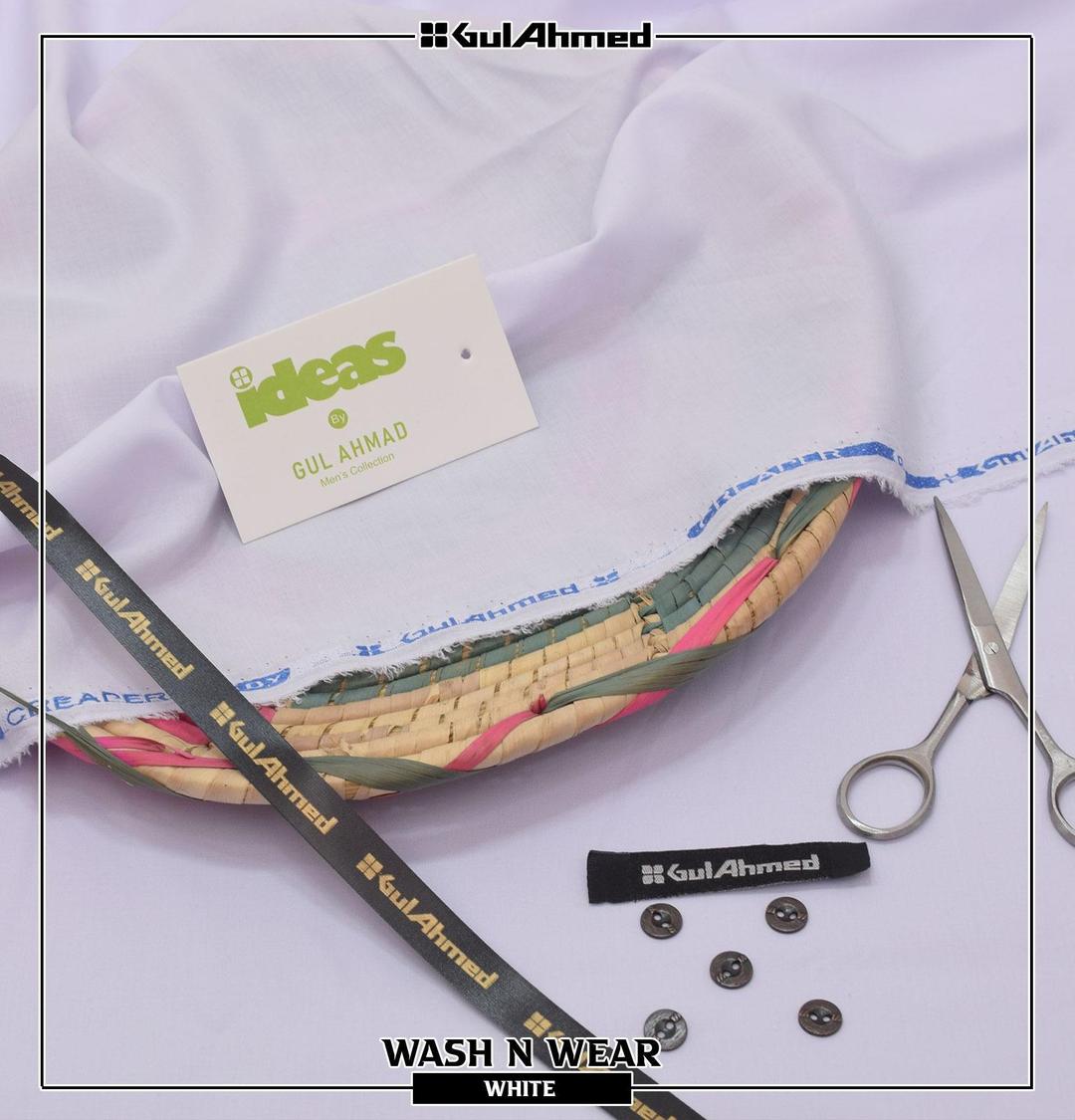 Men’s Unstitched Wash And Wear Plain Suit