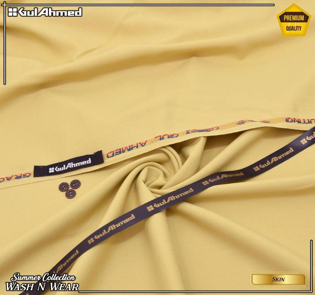 Men’s Unstitched Wash And Wear Plain Suit