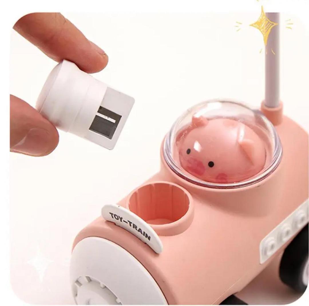 Rechargeable Desk Fan Toy Train Multicolor Portable