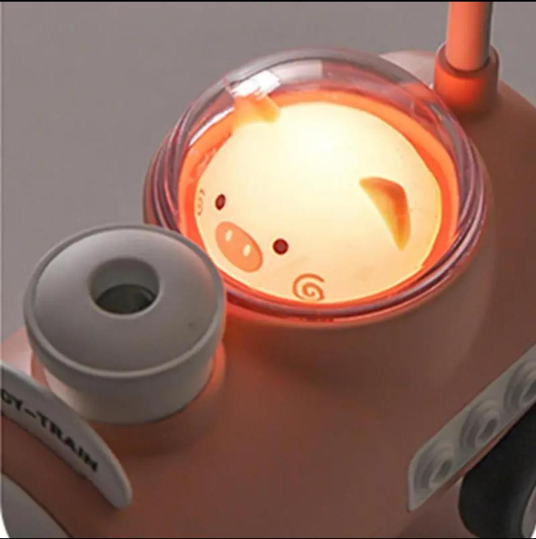 Rechargeable Desk Fan Toy Train Multicolor Portable