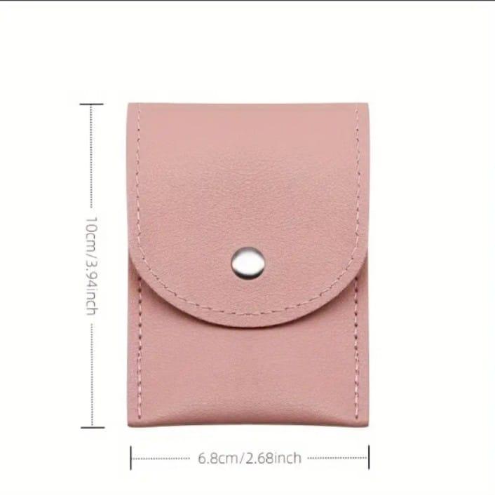 Peach Luxury Leather Nail Art Tool Set 4pc