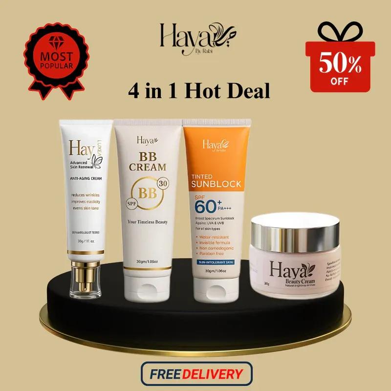 Skincare Bundle - 4 in 1 Essentials, Pack of 4
