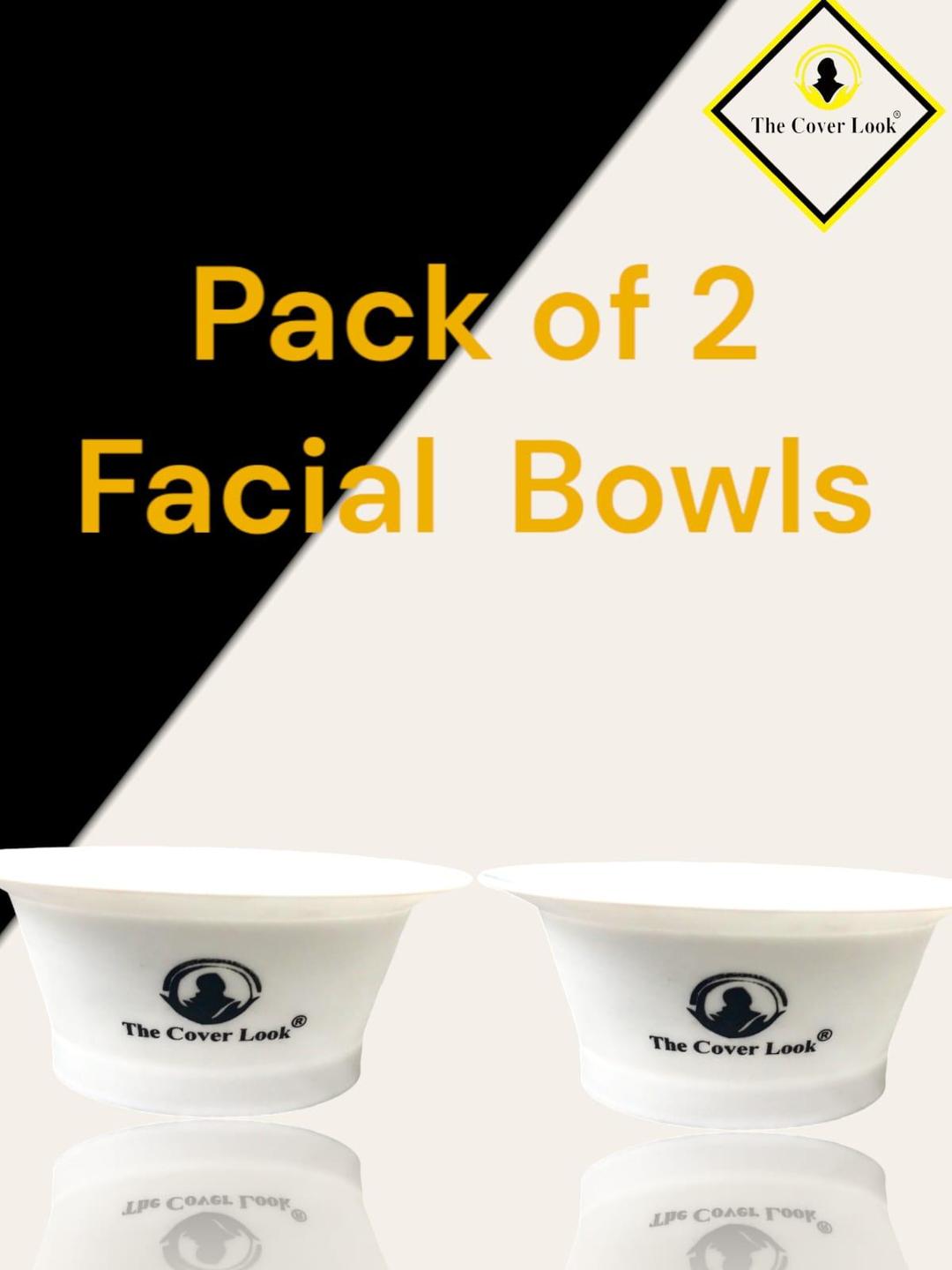 2 Pcs No Leak Bleach Bowl - Smooth White ABS Plastic Storage Solution