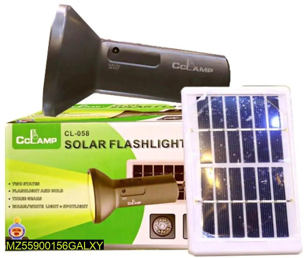 Solar Flashlight CL-058 Rechargeable Outdoor Camping Lantern