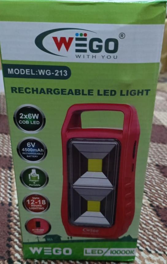 Rechargeable Light With 10 Hour Backup Time WG-213