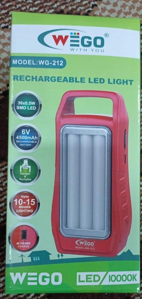 Rechargeable Light 10 Hour Backup time WG-212