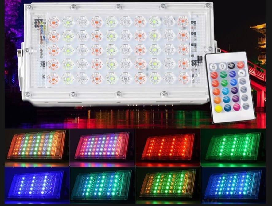 50W RGB LED Flood Light Spotlight 220V-240V