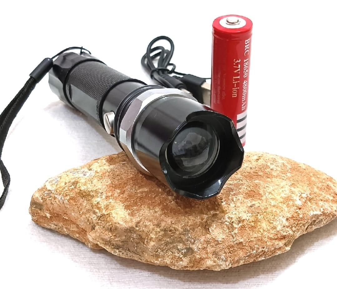 Rechargeable Flashlight with Type-C Charging Port - Essential Camping Gear - 1 Pc