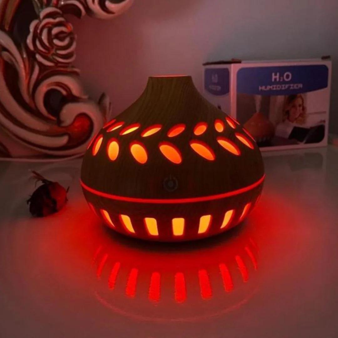 Portable Air Humidifier with Night Light - 1 Pc Multicolor