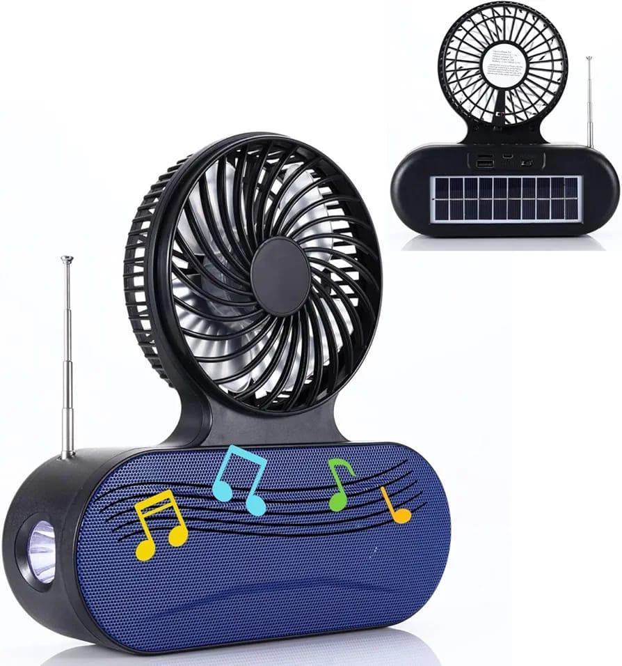 Outdoor Solar Fan with Integrated Music Playback - 1 Pc