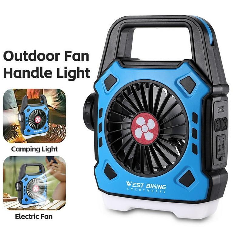 Rechargeable Desk Fan with Night Light - 1 Pc, Multi-Color Options Available