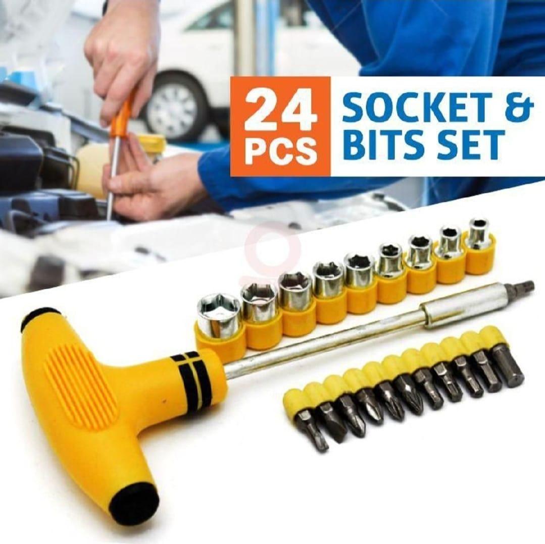 Durable 24 Pcs Screwdriver Set - Easy to Use Work Tools