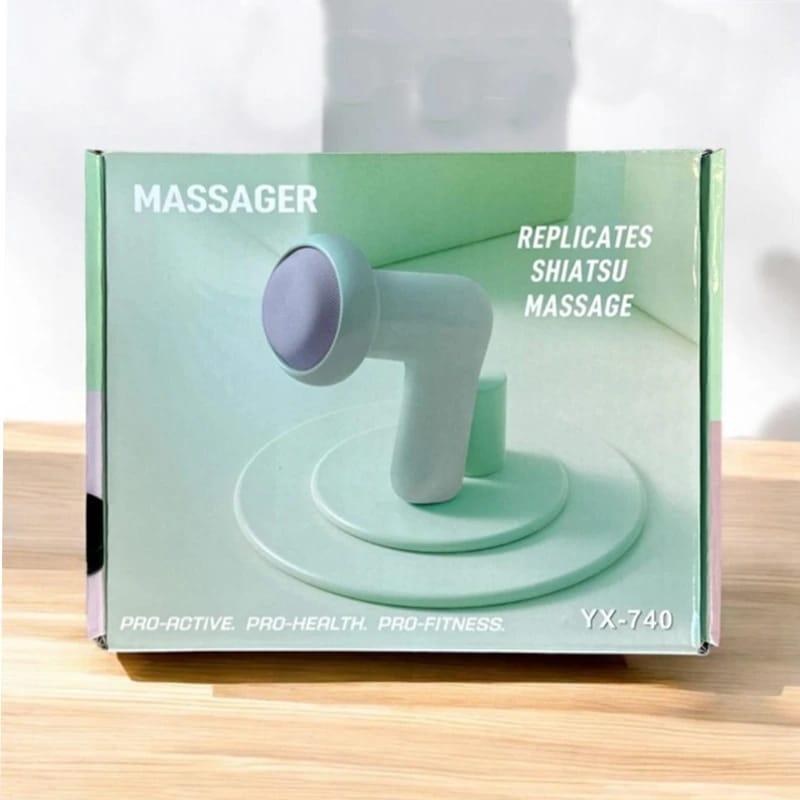 Mini Green Massager Gun - Compact and Portable Relaxation Tool
