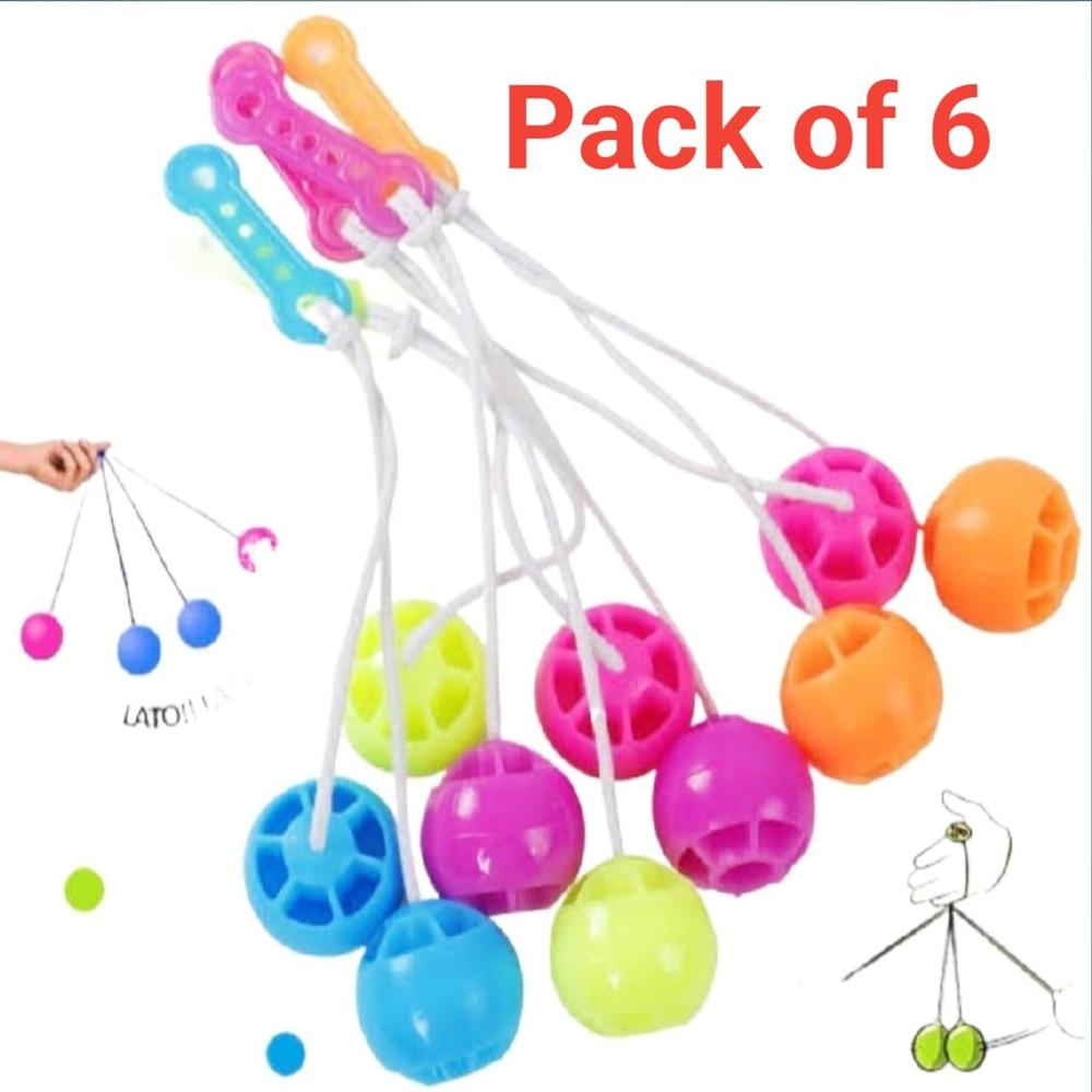 6 Pcs Toy Click Clack Ball Clackers