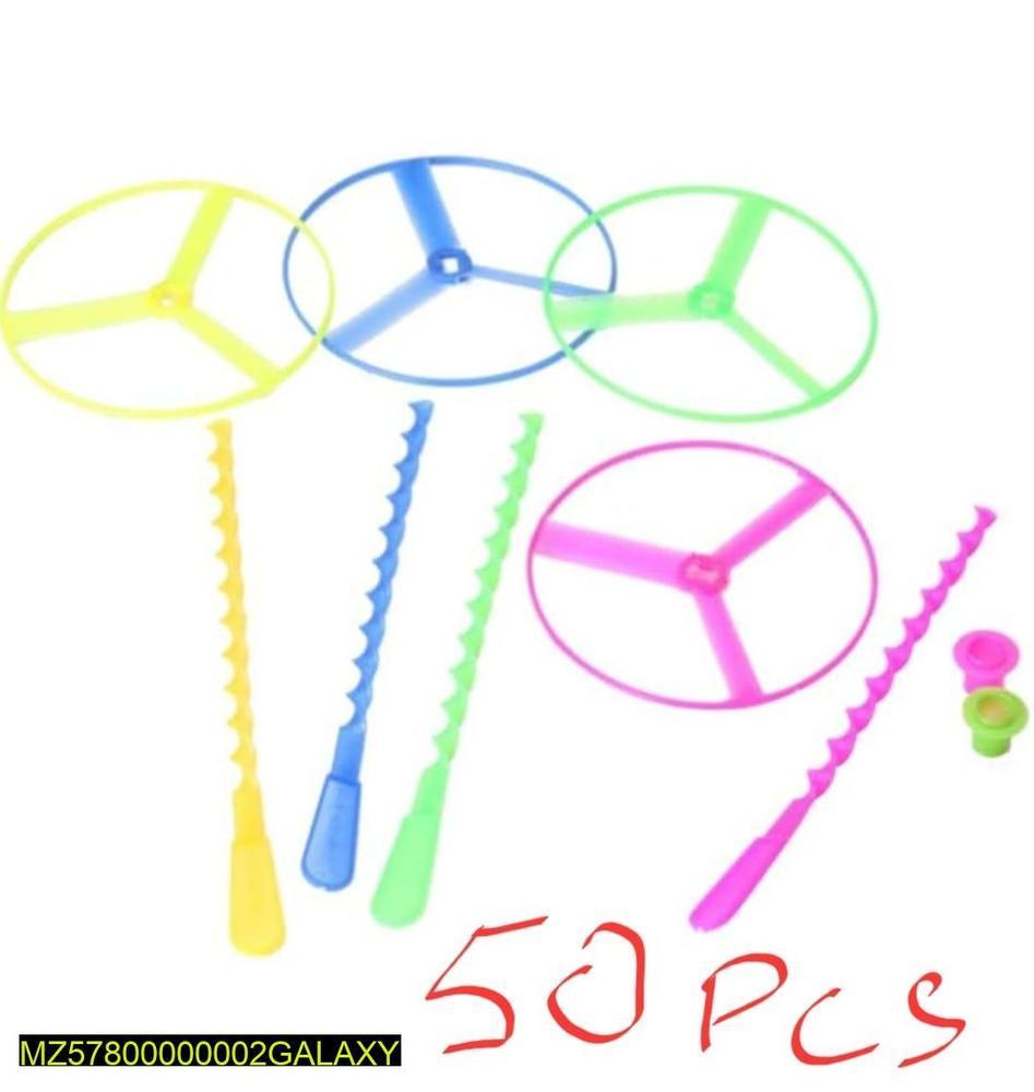  50 Pcs Bamboo Dragonfly Toy