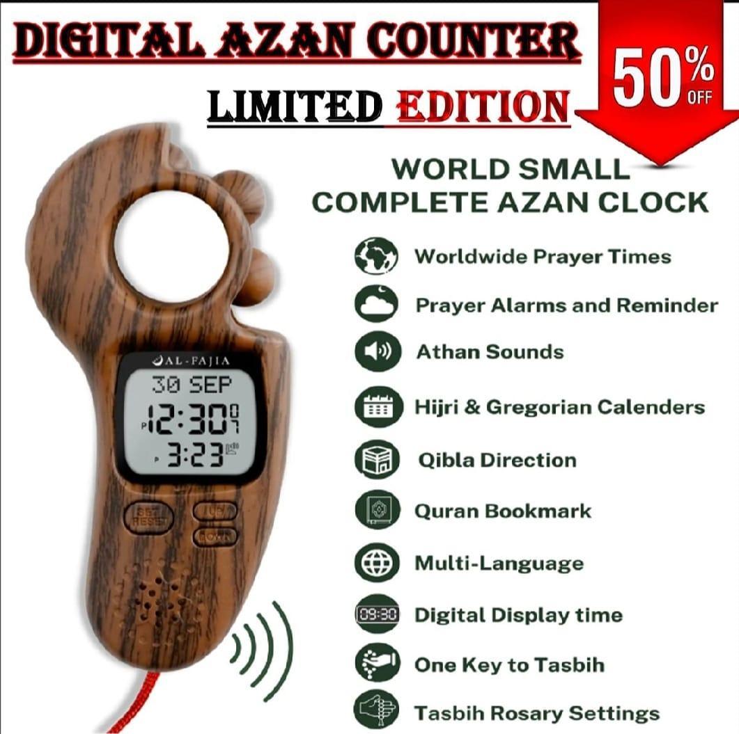 Digital Tasbeeh Counter With Azan Timer Reminder & Sound – Electronic