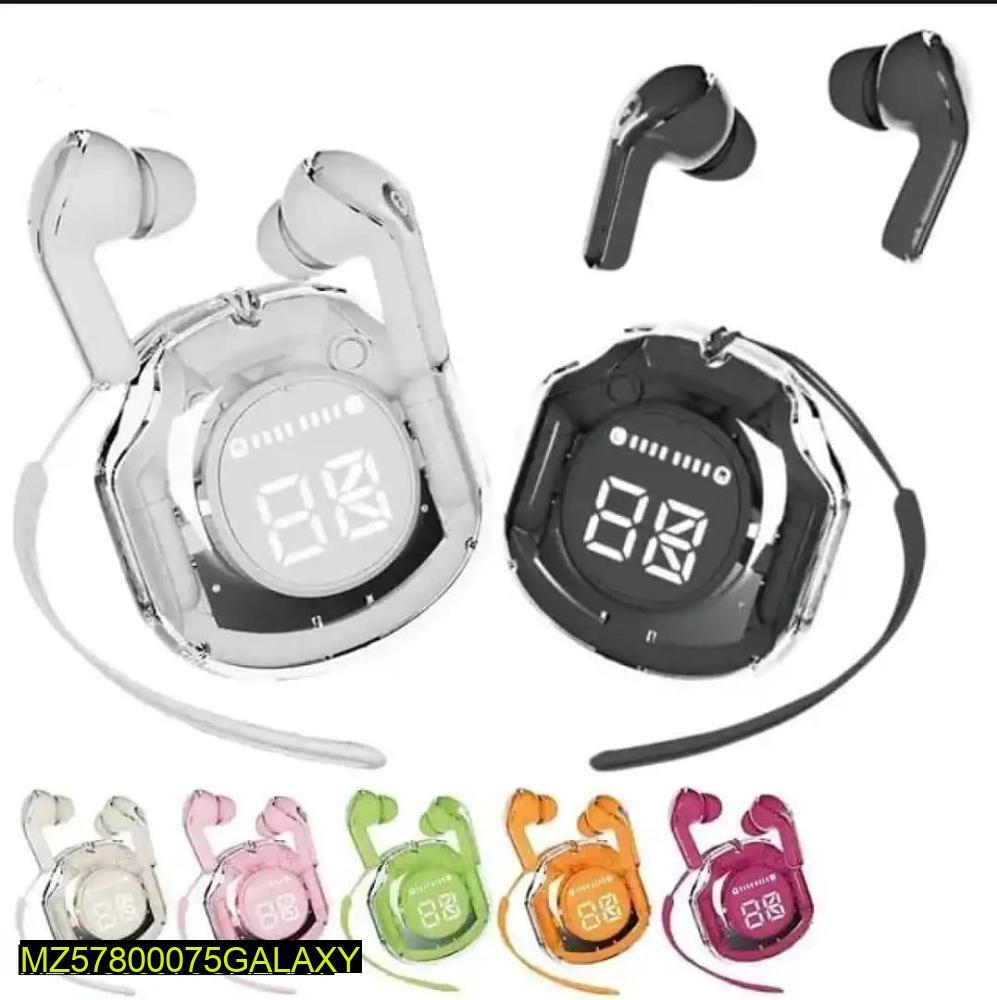 Transparent Bluetooth 5.3 Earbuds Fast Charging Rechargeable