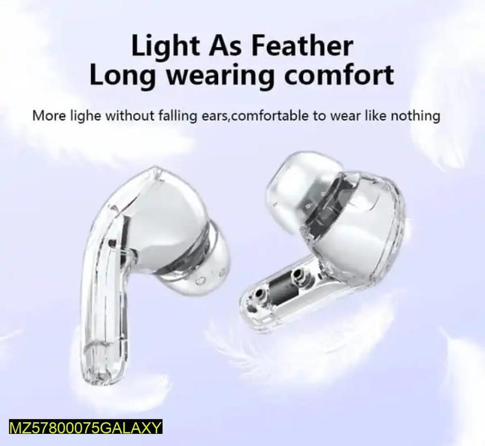 Transparent Bluetooth 5.3 Earbuds Fast Charging Rechargeable