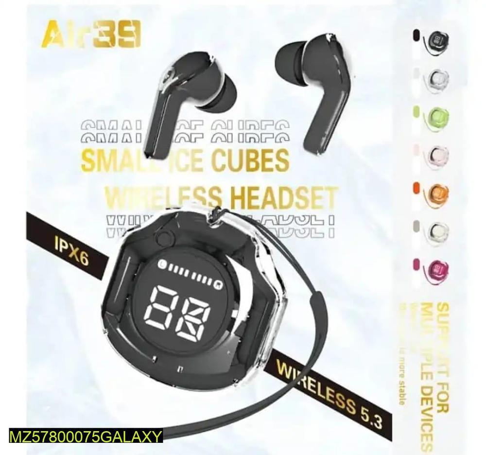 Transparent Bluetooth 5.3 Earbuds Fast Charging Rechargeable