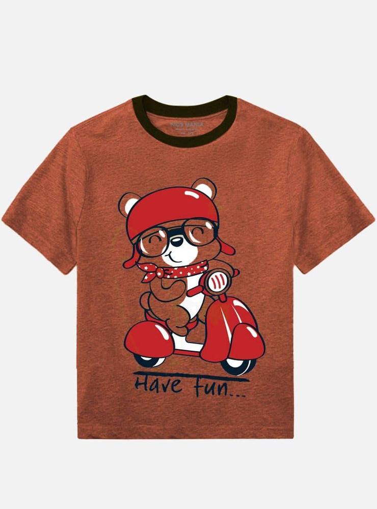 Kids Mania-Cute Bear Cartoon Ride On Scooter T-Shirt