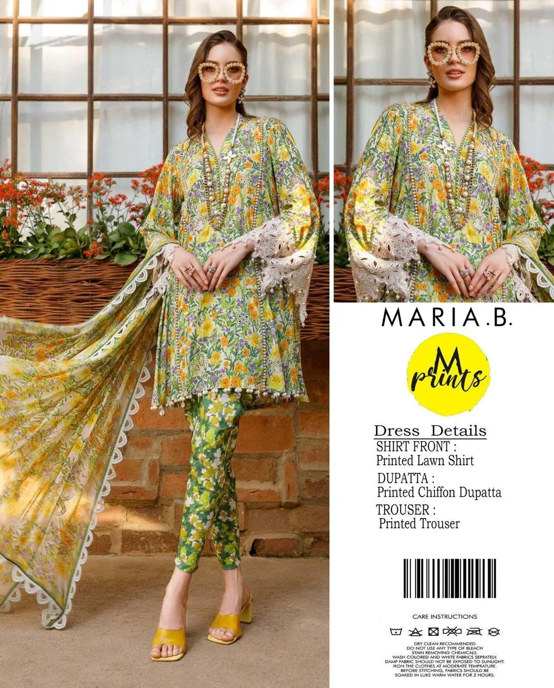 3 Pcs Women's Unstitched Printed Suit