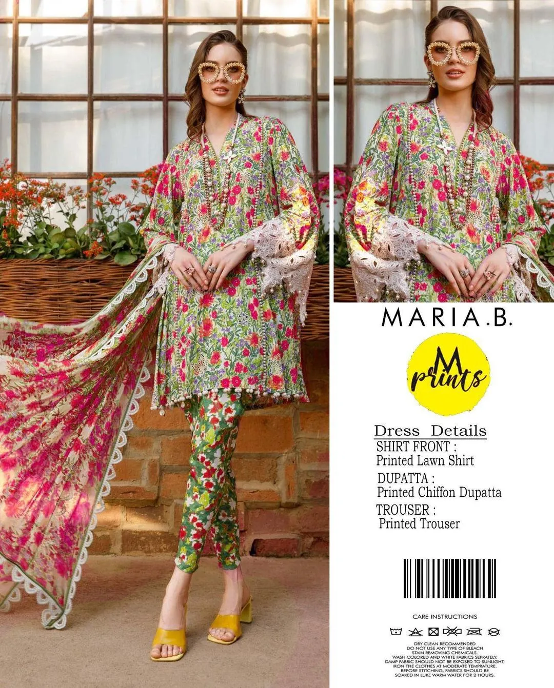 3 Pcs Women's Unstitched Printed Suit