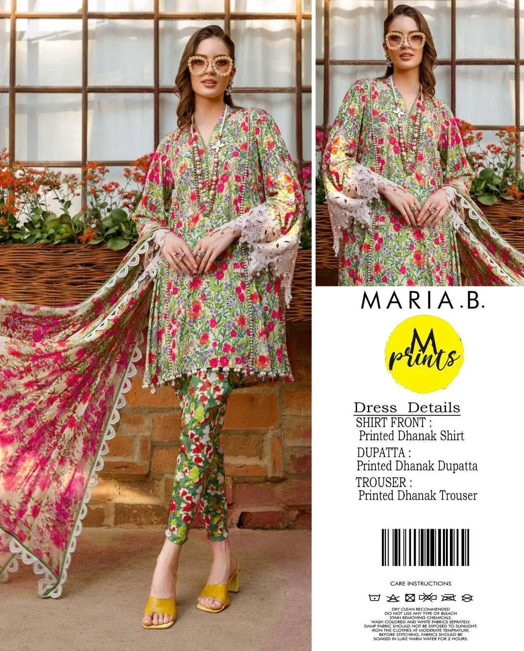 3 Pcs Women's Unstitched Printed Suit