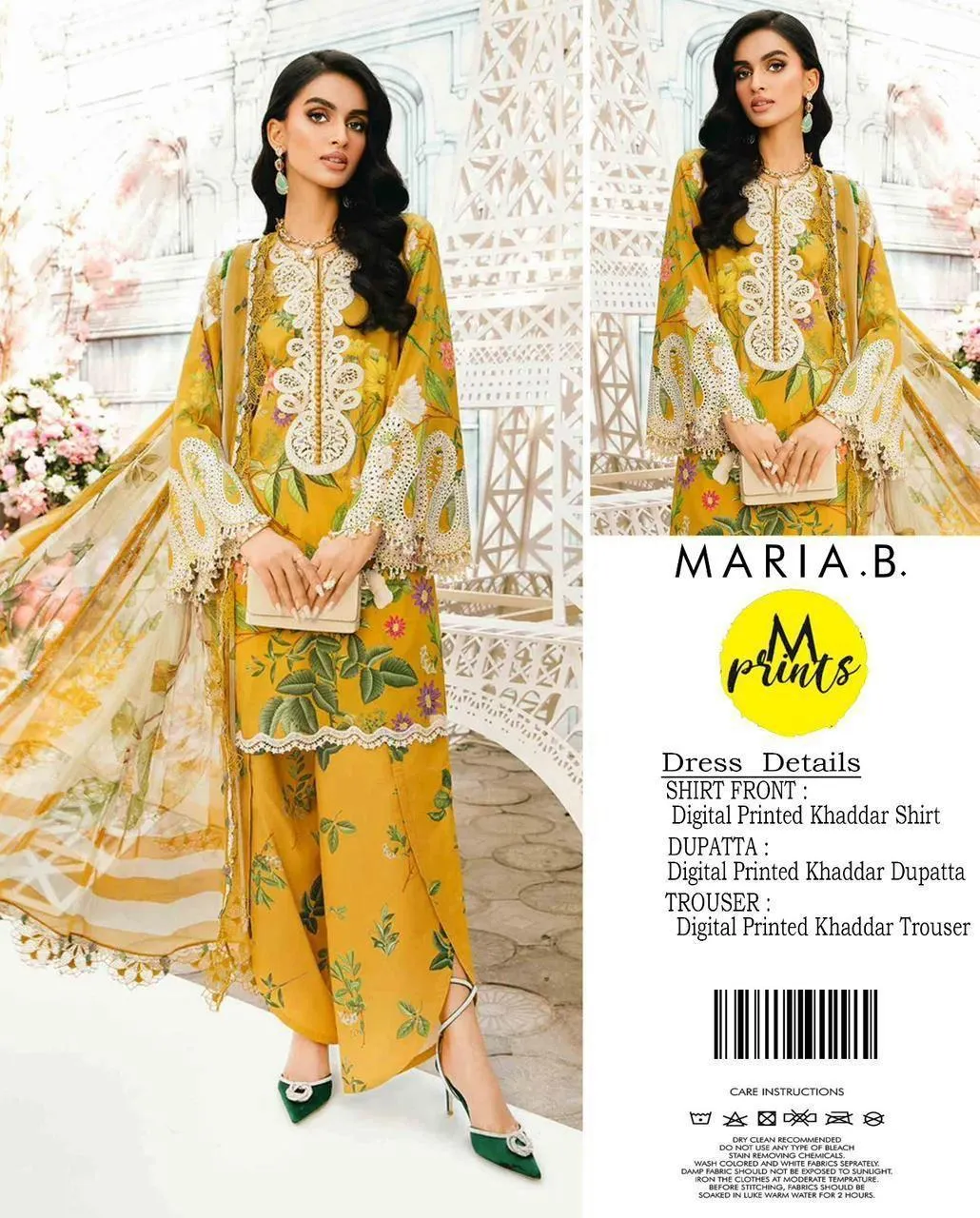 3 Pcs Women's Unstitched Printed Suit