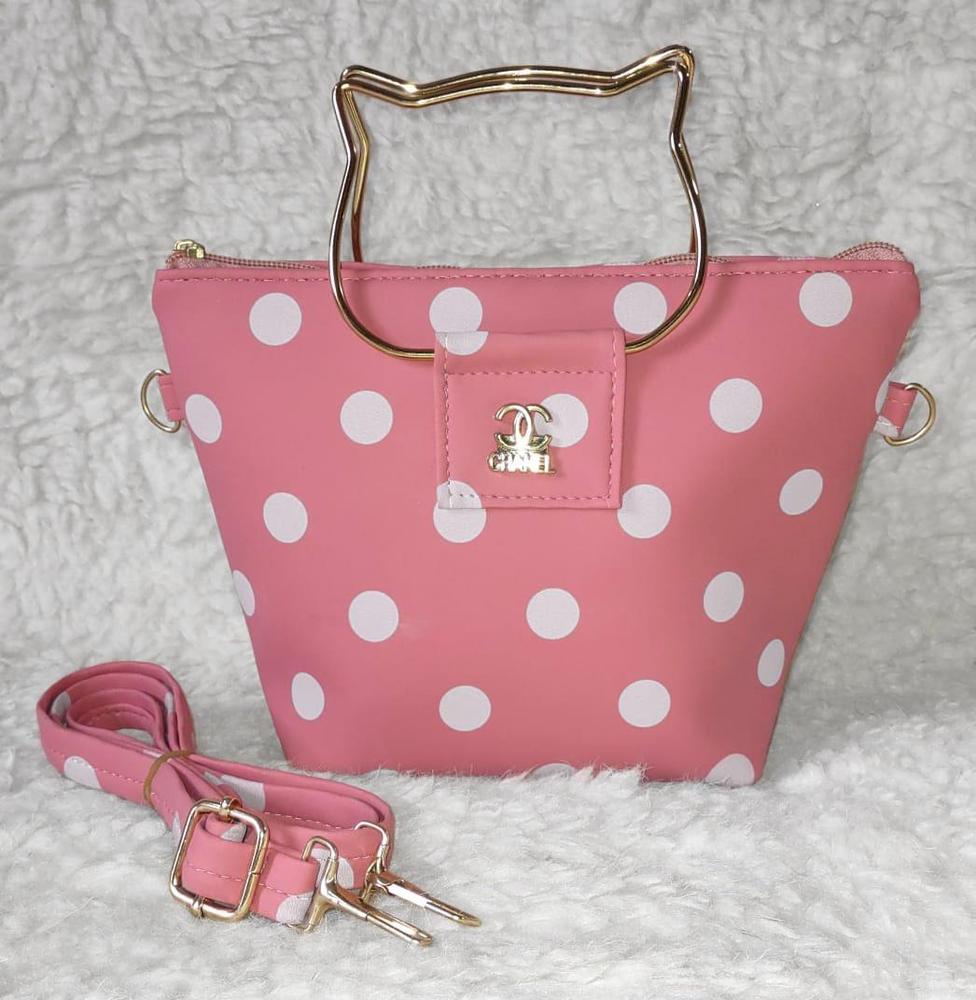 Women's Leather Plain Shoulder Bag -